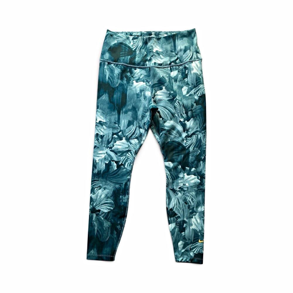 Nike Dri-FIT Women’s Floral Ankle Leggings High Rise Stretch Yoga Sz L